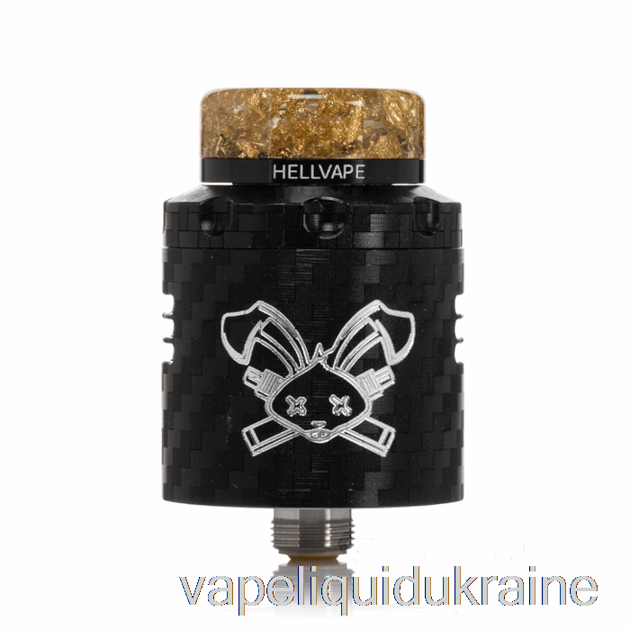 Vape Liquid Ukraine Hellvape DEAD RABBIT V3 24mm RDA Black Carbon Fiber